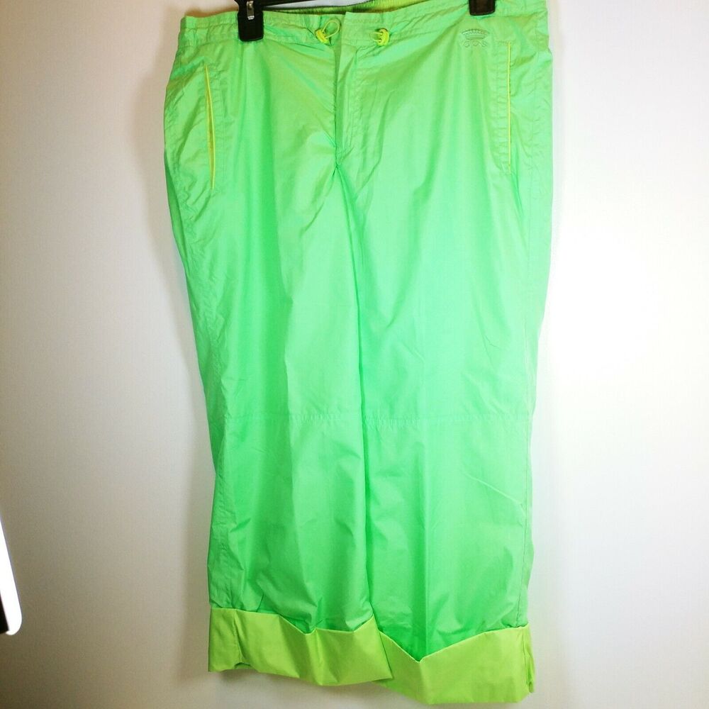 Women OLEG CASSINI 2 Piece Windbreaker and Pants green Yacht Style Vented P L - Picture 6 of 11